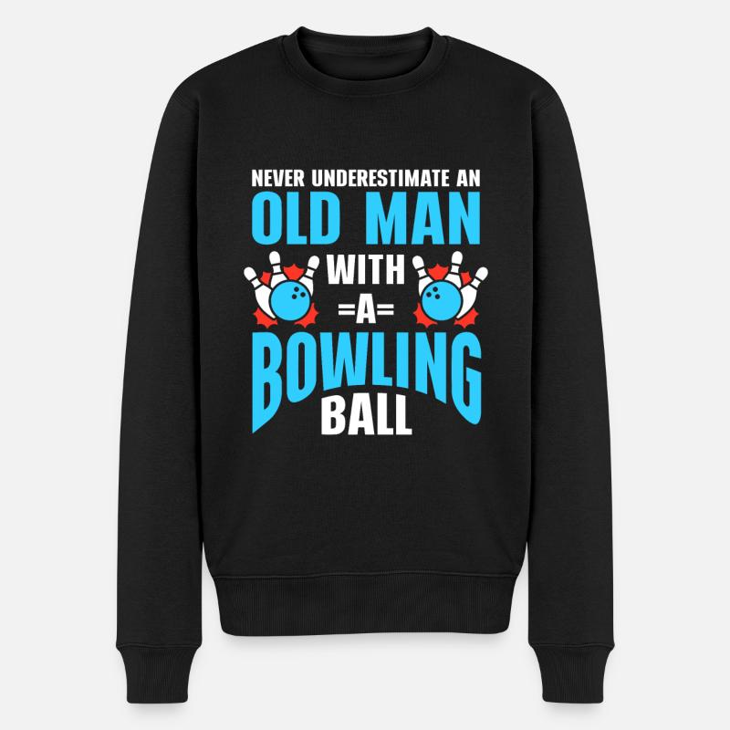 Boule de bowling Bowler - Pull Premium bio Homme - noir