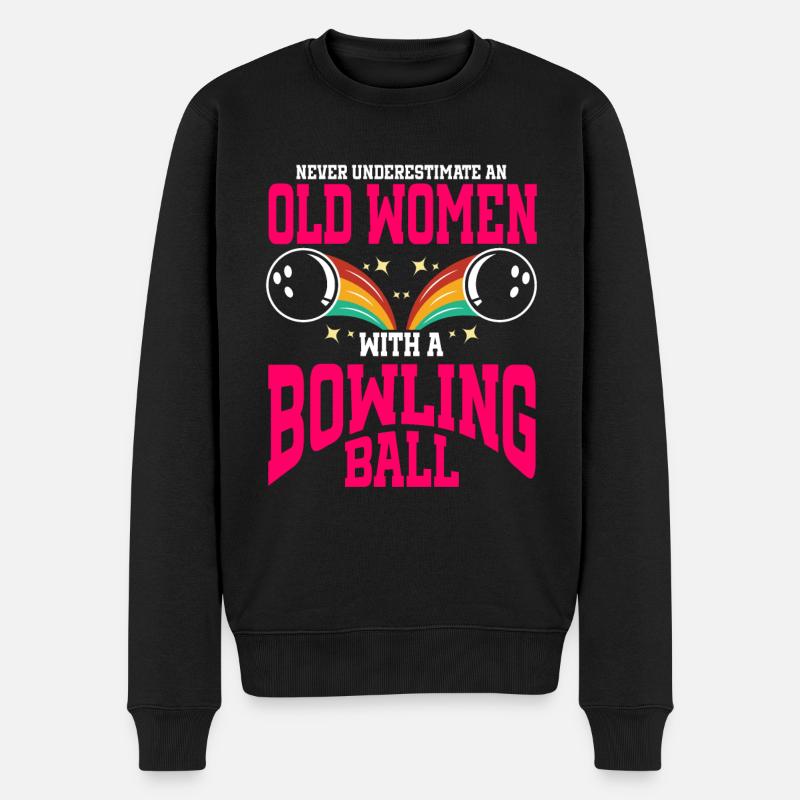 Boule de bowling Bowler - Pull Premium bio Homme - noir