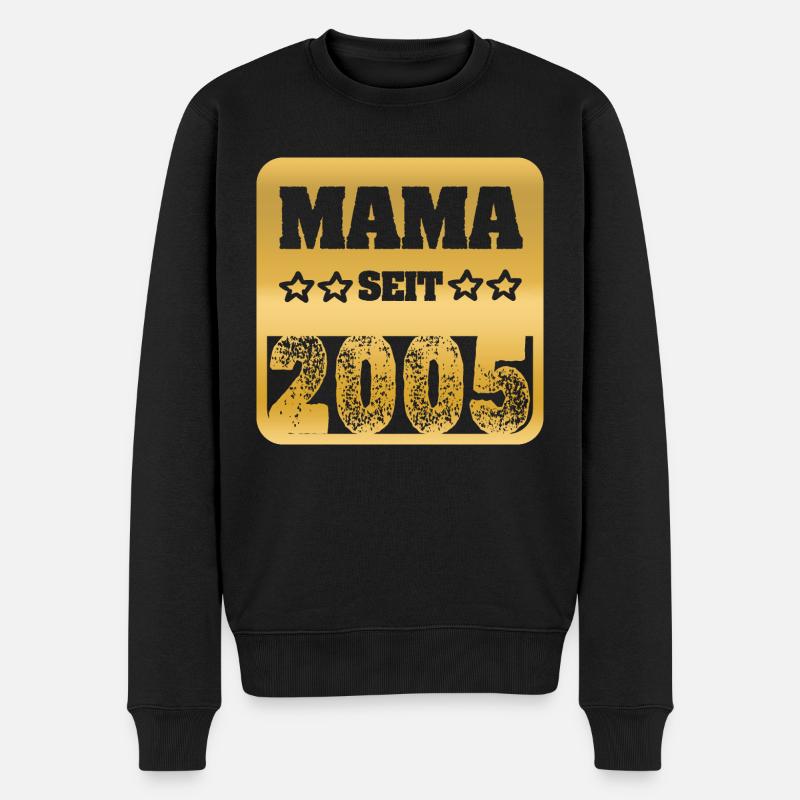 Mutter 2005 - Männer Premium Bio Pullover - Schwarz