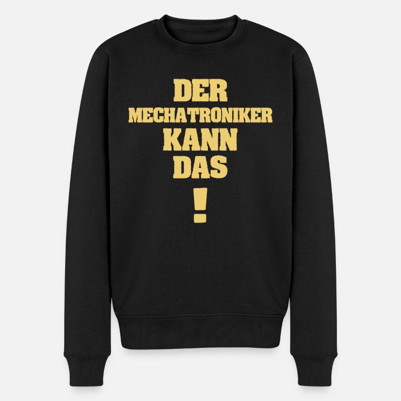 Gift for Mechatronics Technician - Men's Premium Organic Jumper - black