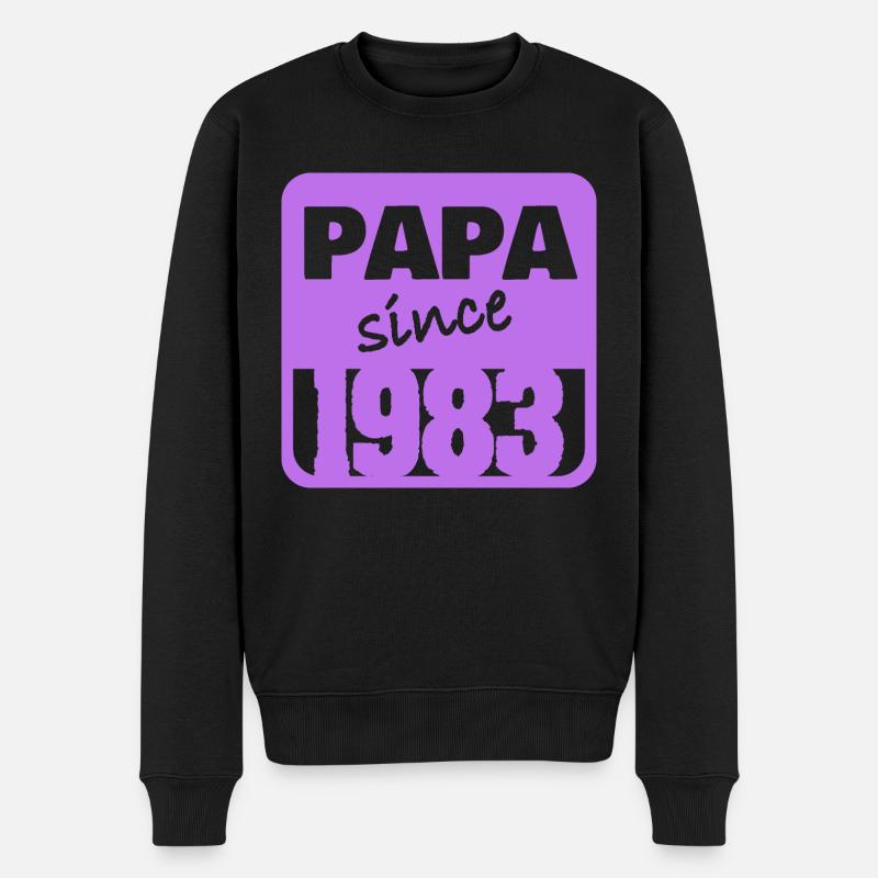 Papa 1983 - Pull Premium bio Homme - noir