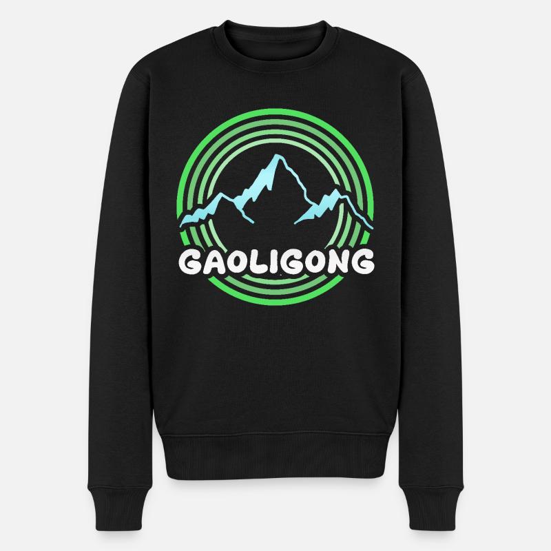 Don pour Gaoligong - Pull Premium bio Homme - noir