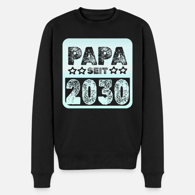 2030 - Männer Premium Bio Pullover - Schwarz