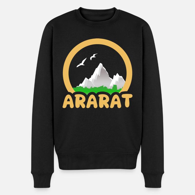 Ararat als Trekking - Männer Premium Bio Pullover - Schwarz