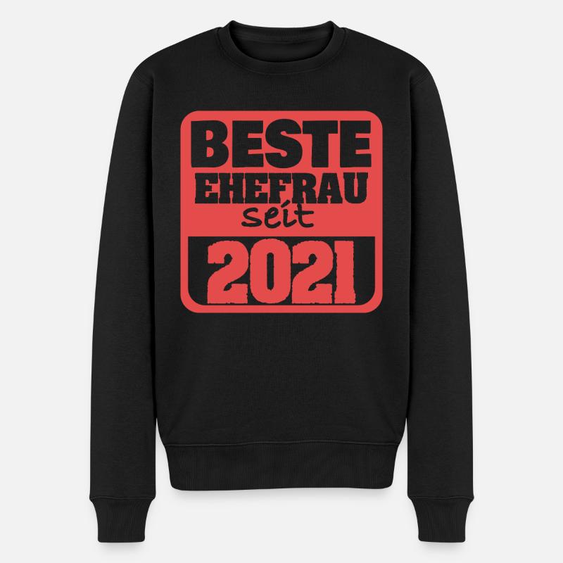 Ehe 2021 - Männer Premium Bio Pullover - Schwarz