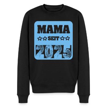 2025 - Männer Premium Bio Pullover - Schwarz - Vorne - Nico (187cm)