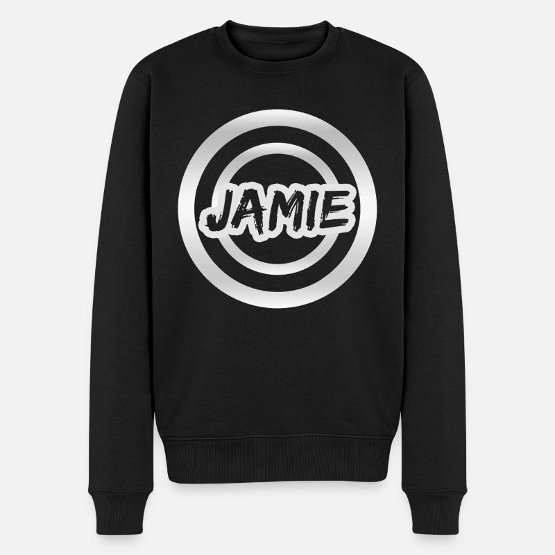 Geschenk Jamie - Männer Premium Bio Pullover - Schwarz
