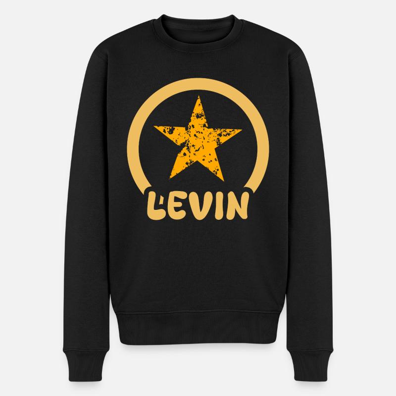 Levin as a given name - Men's Premium Organic Jumper - black