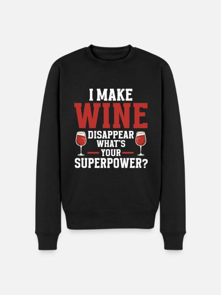 Wine Tasting Funny Wine Lover - Men's Premium Organic Jumper - black
