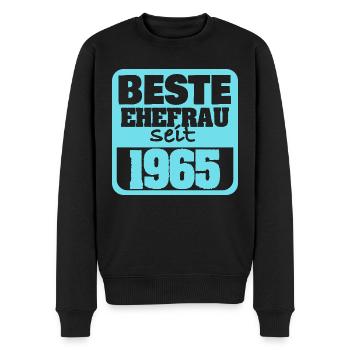 1965 - Men's Premium Organic Jumper - black - Front - Nico (187cm)