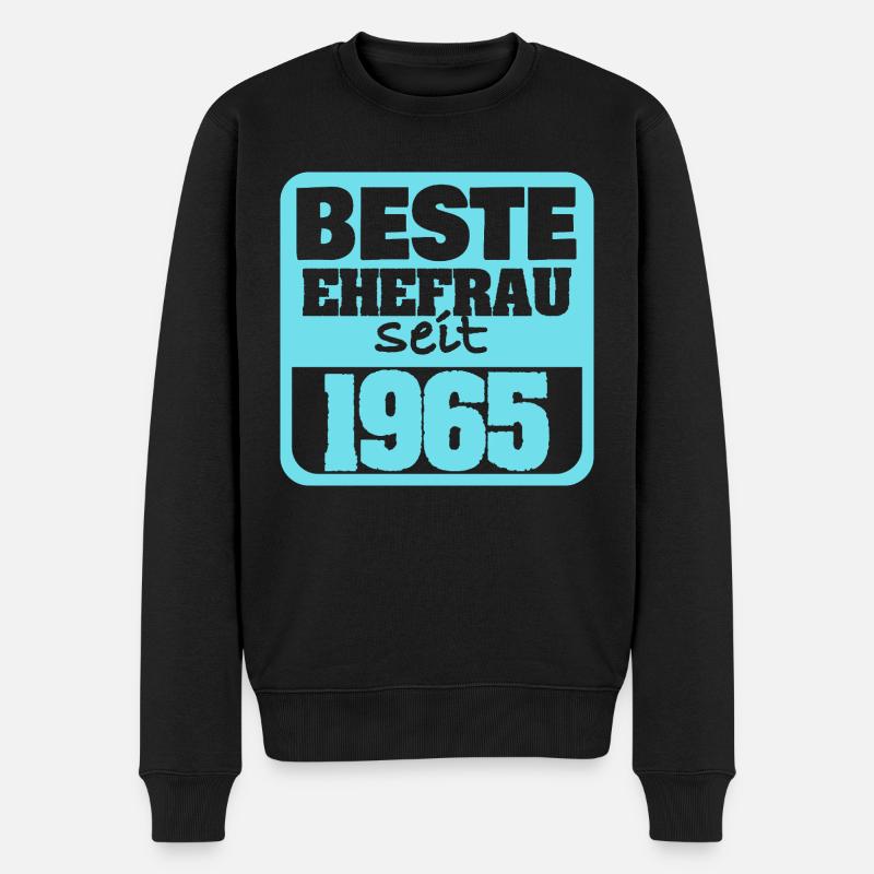 1965 - Männer Premium Bio Pullover - Schwarz