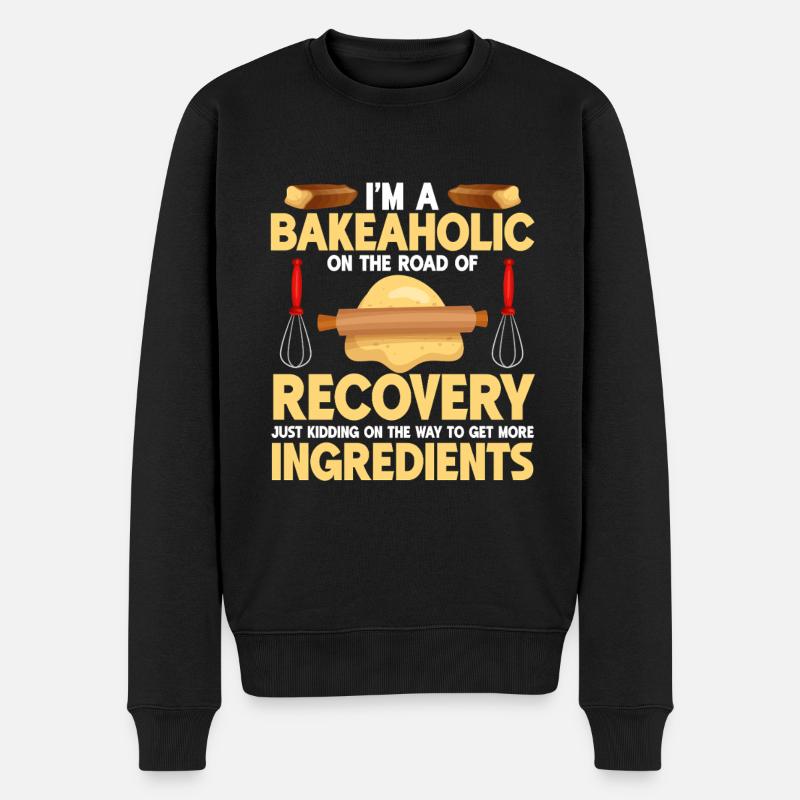 Baking Bakery Baker - Männer Premium Bio Pullover - Schwarz