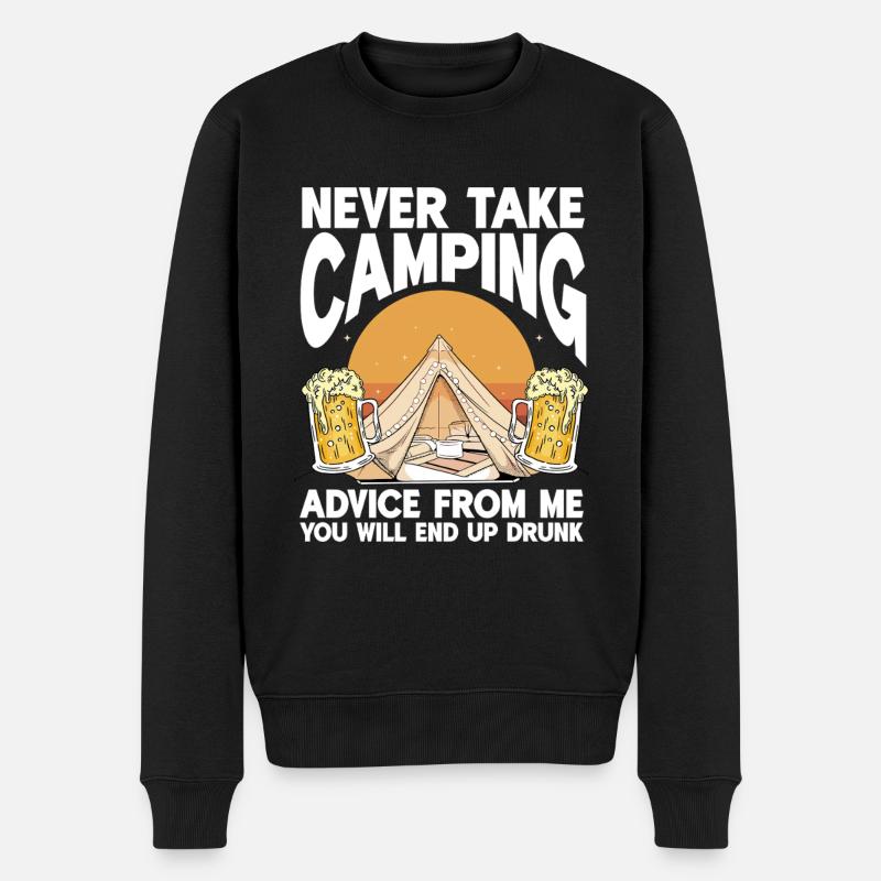 Camping Feu de camp Camper - Pull Premium bio Homme - noir