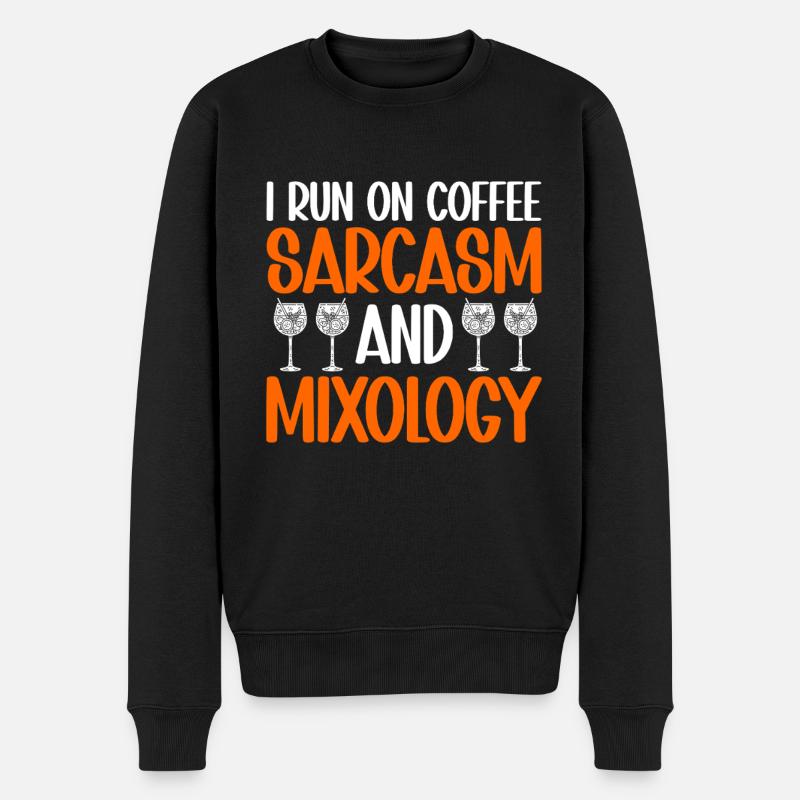 Mixologist Barkeepker Bartender Mixology - Männer Premium Bio Pullover - Schwarz