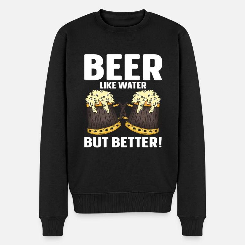 Brassage de bière amusant - Pull Premium bio Homme - noir
