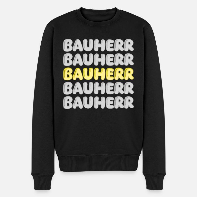 Cadeau pour constructeur - Pull Premium bio Homme - noir