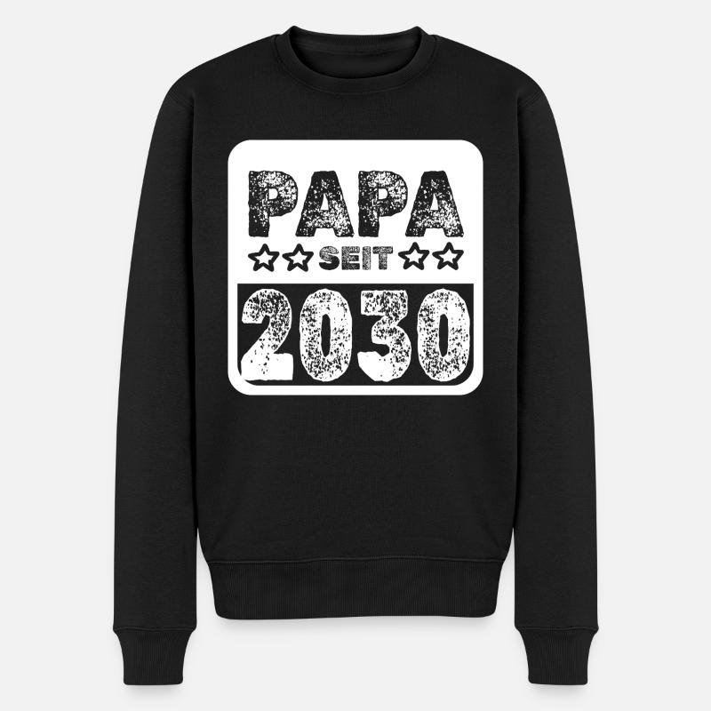 2030 - Männer Premium Bio Pullover - Schwarz