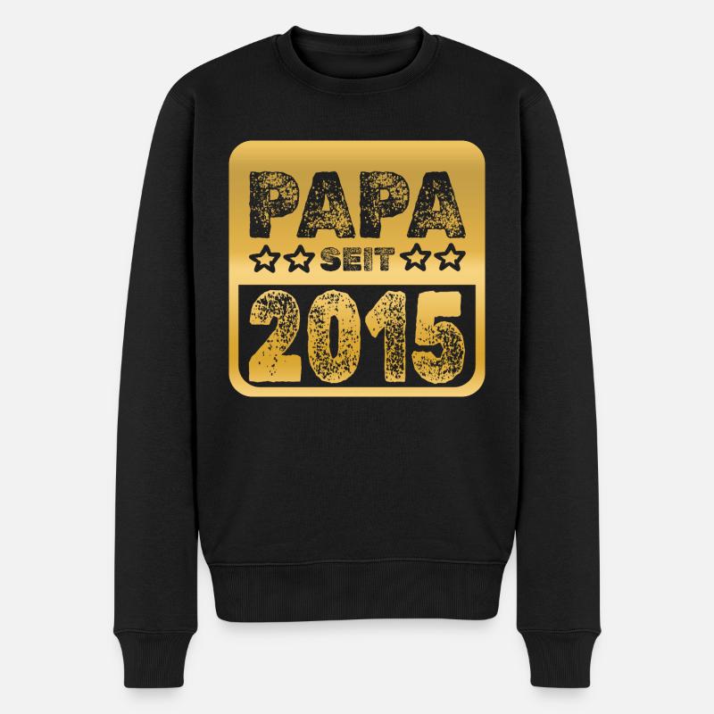 2015 - Männer Premium Bio Pullover - Schwarz