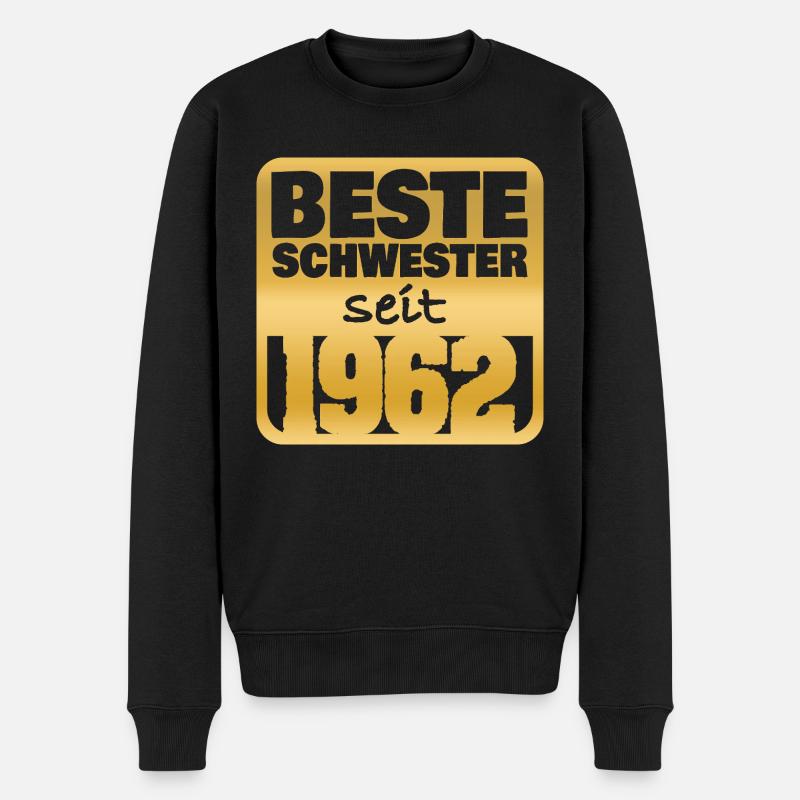 Né en 1962 - Pull Premium bio Homme - noir