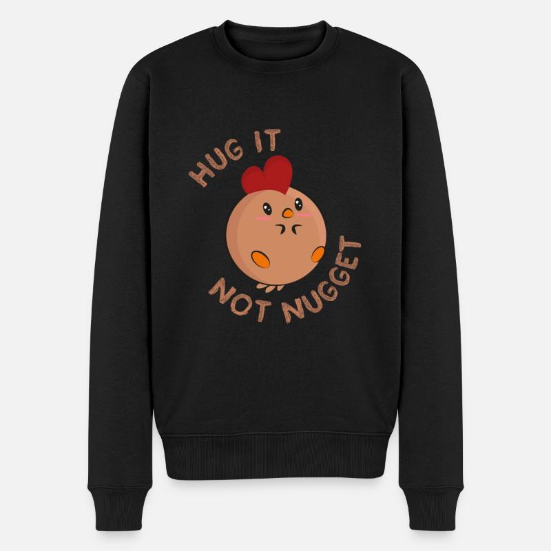 Hug it - not nugget ! - Pull Premium bio Homme - noir