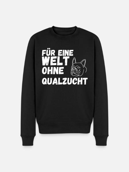 Qualzucht - Männer Premium Bio Pullover - Schwarz