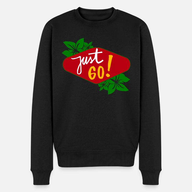 Zum Mitnehmen - Männer Premium Bio Pullover - Schwarz