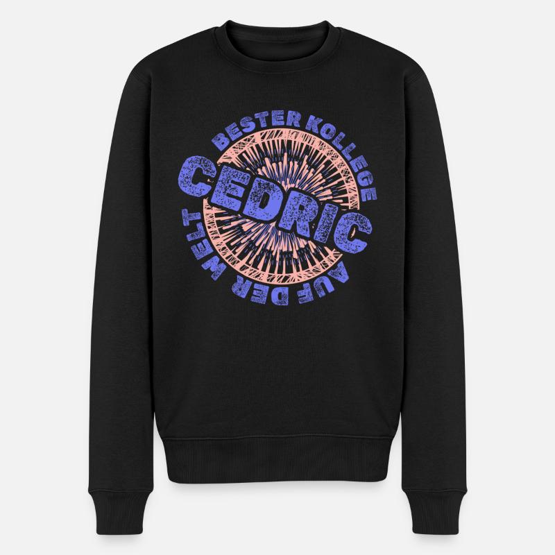 Geschenk für Cedric - Männer Premium Bio Pullover - Schwarz