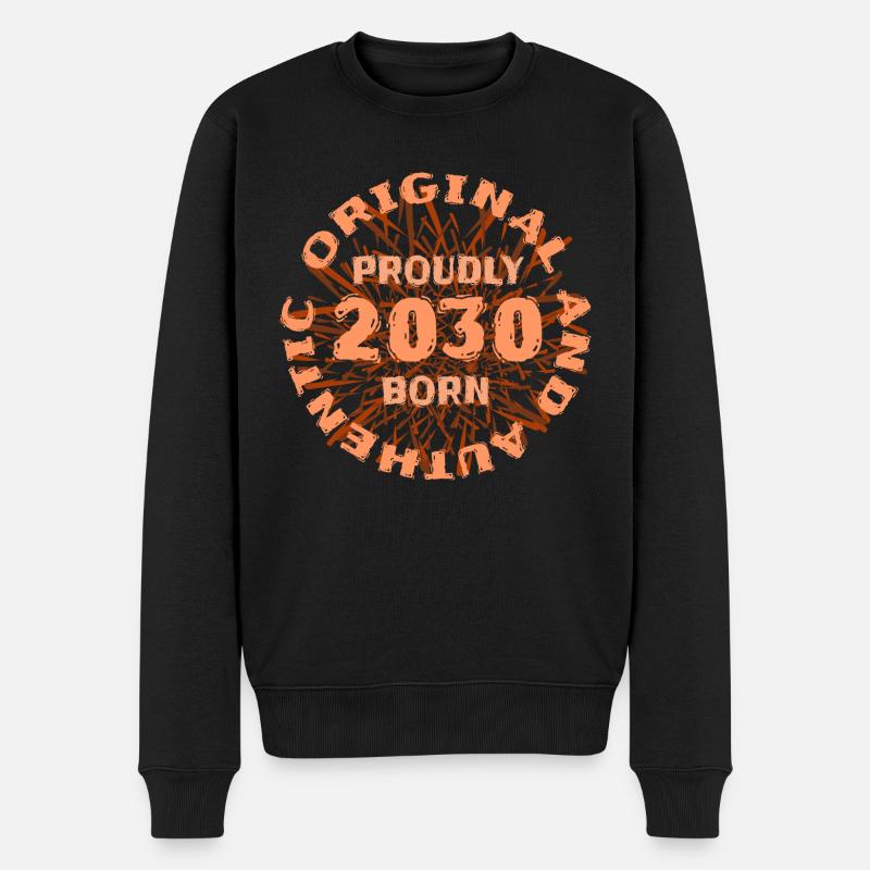 Original 2030 - Männer Premium Bio Pullover - Schwarz