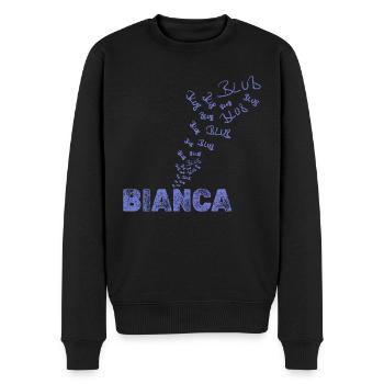 Segeln Bianca - Männer Premium Bio Pullover - Schwarz - Vorne - Nico (187cm)