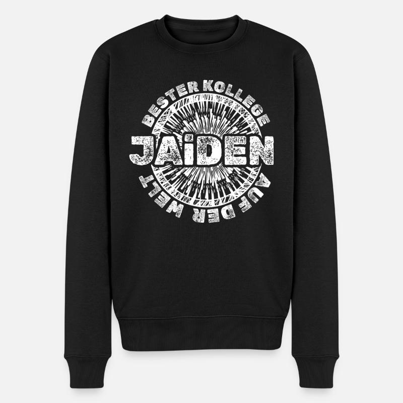 Geschenk Jaiden - Männer Premium Bio Pullover - Schwarz