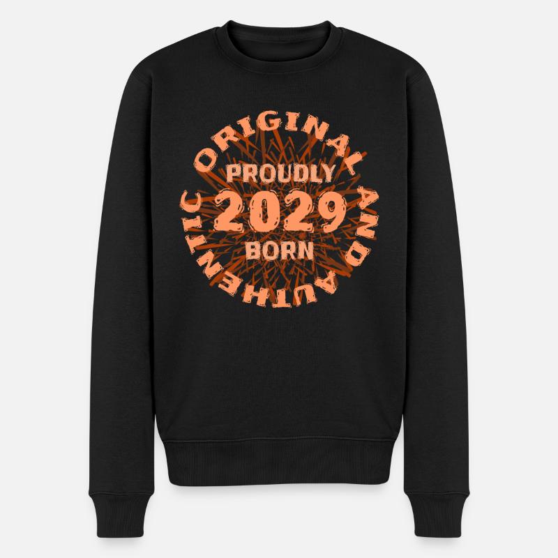 Jahr 2029 - Männer Premium Bio Pullover - Schwarz