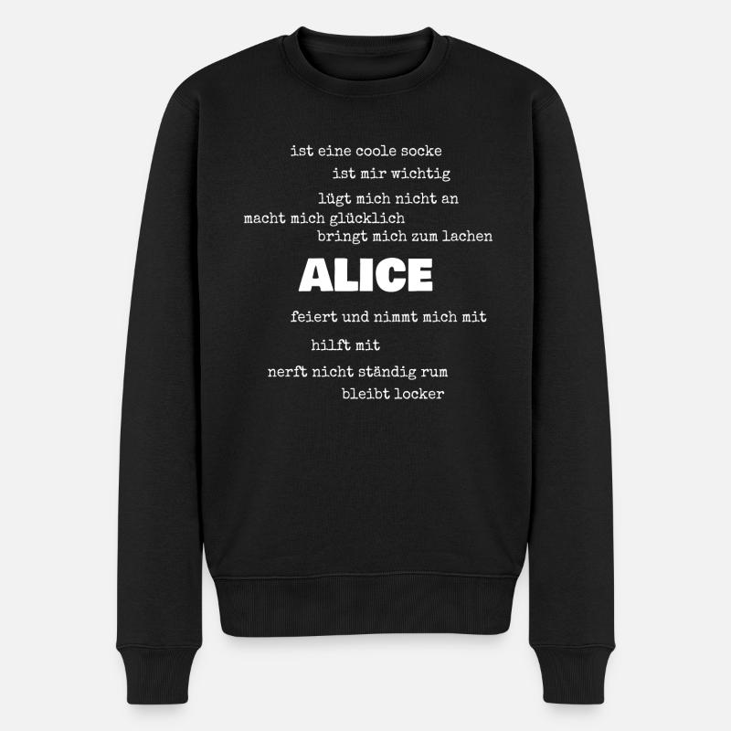 Alice - Pull Premium bio Homme - noir
