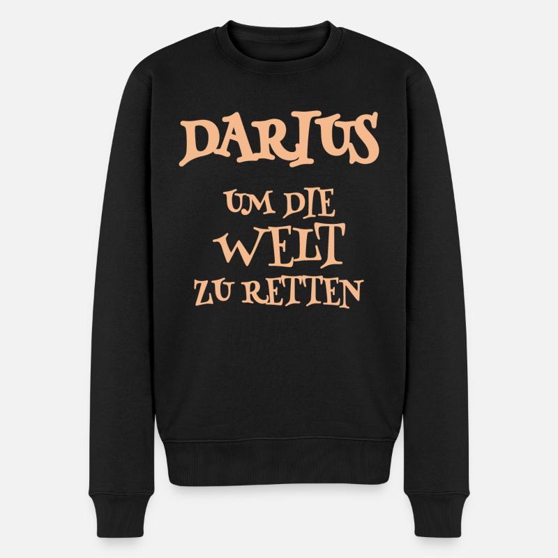Darius - Men's Premium Organic Jumper - black
