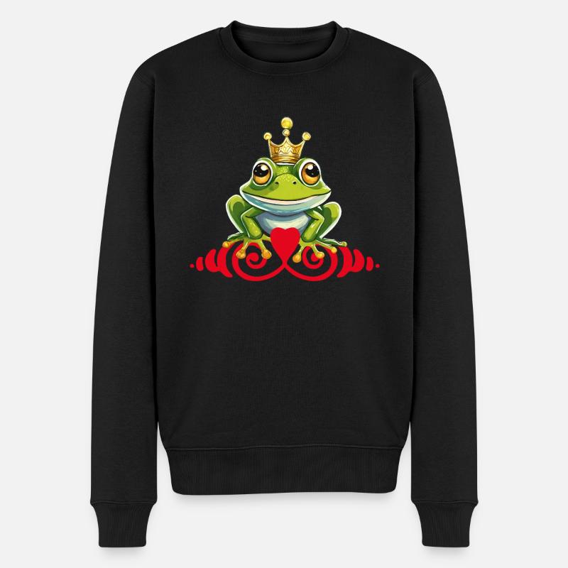 Grenouille Prince Baiser Roi - Pull Premium bio Homme - noir