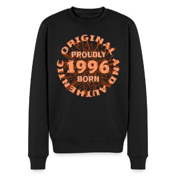 Percent 1996 - Men's Premium Organic Jumper - black - Front - Nico (187cm)