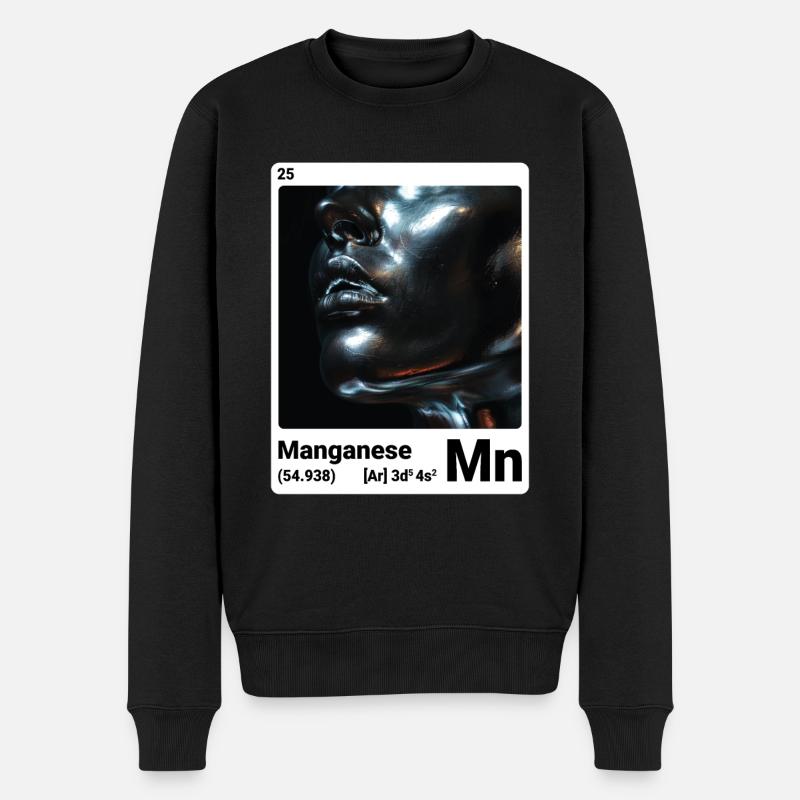 AI am Mangan (at) - Männer Premium Bio Pullover - Schwarz