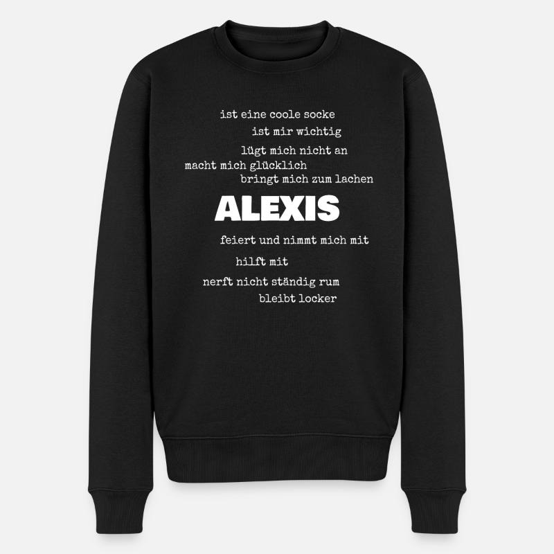 Alexis comme dictons - Pull Premium bio Homme - noir