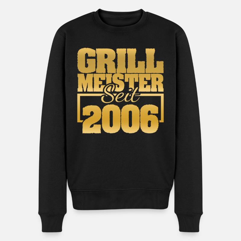 Viandes grillées 2006 - Pull Premium bio Homme - noir