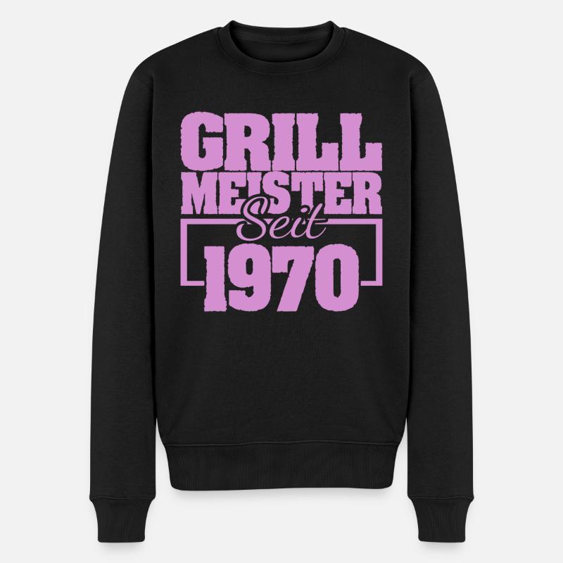 Sommer 1970 - Männer Premium Bio Pullover - Schwarz
