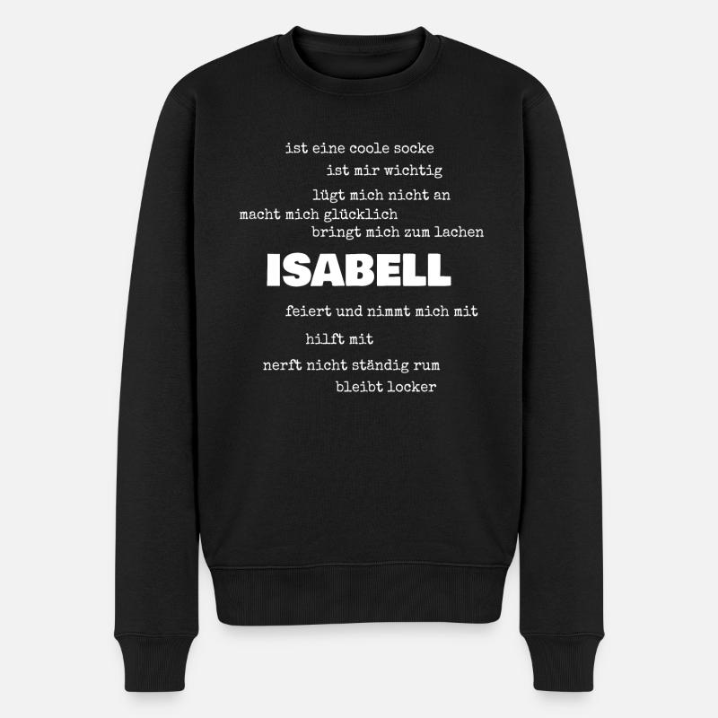 Isabell - Männer Premium Bio Pullover - Schwarz