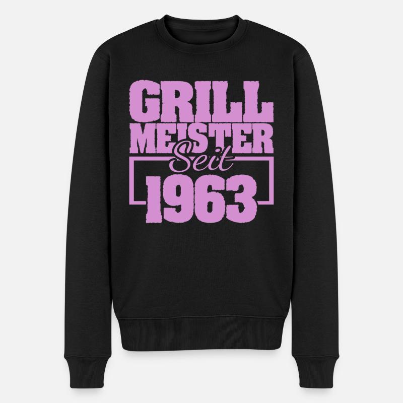Grillen 1963 - Männer Premium Bio Pullover - Schwarz