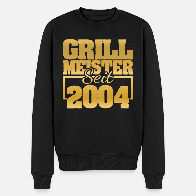 Viande grillée 2004 - Pull Premium bio Homme - noir