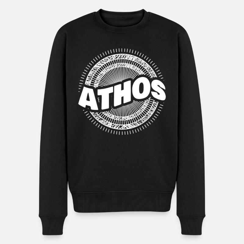 Idée cadeau Athos - Pull Premium bio Homme - noir