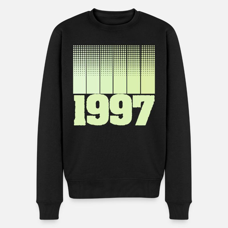 Jahr 1997 - Männer Premium Bio Pullover - Schwarz