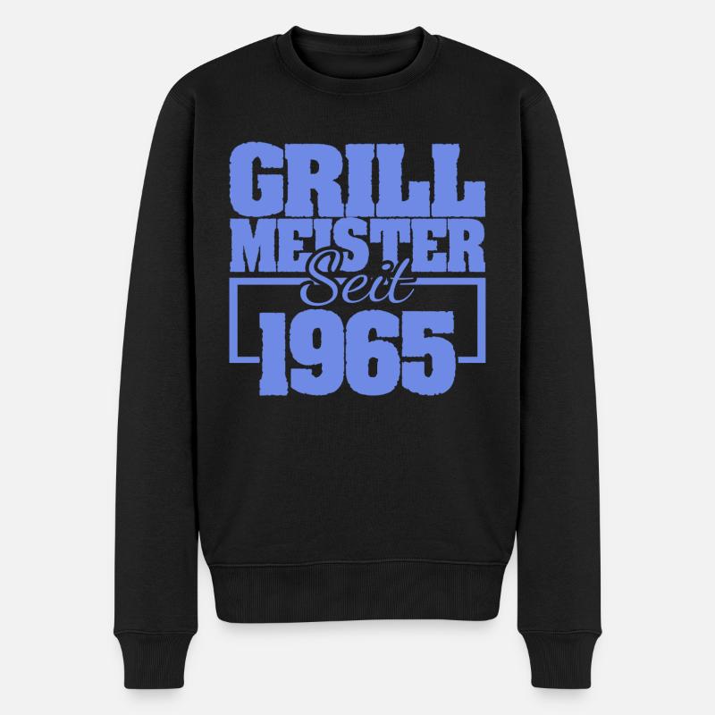 1965 - Männer Premium Bio Pullover - Schwarz