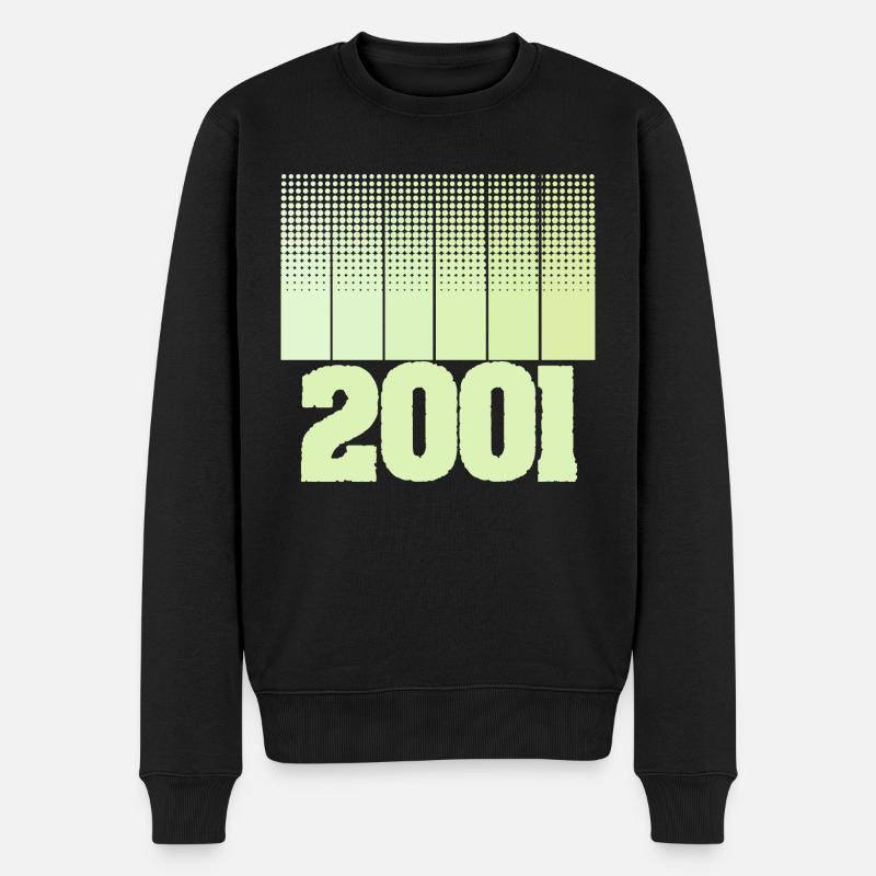 2001 - Männer Premium Bio Pullover - Schwarz