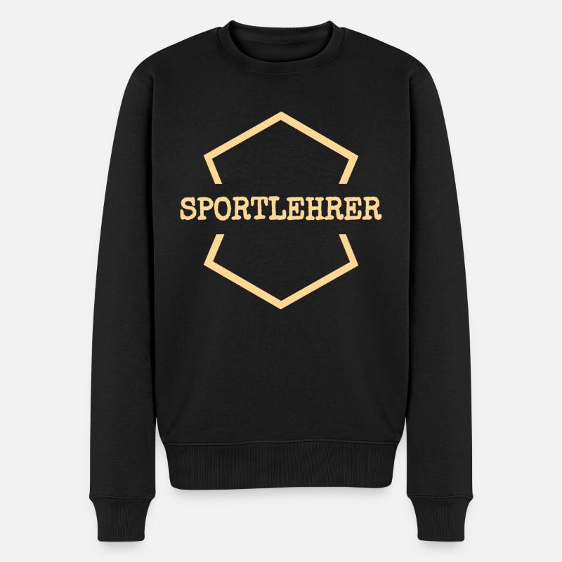 Sportlehrer als Arbeit - Männer Premium Bio Pullover - Schwarz