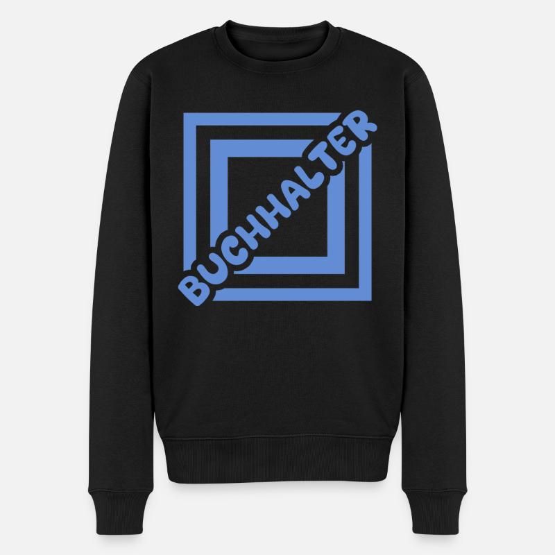 Geschenk für Buchhalter - Männer Premium Bio Pullover - Schwarz
