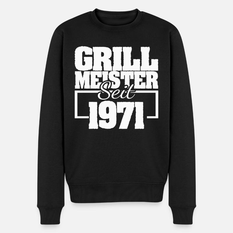 Barbecue 1971 - Pull Premium bio Homme - noir