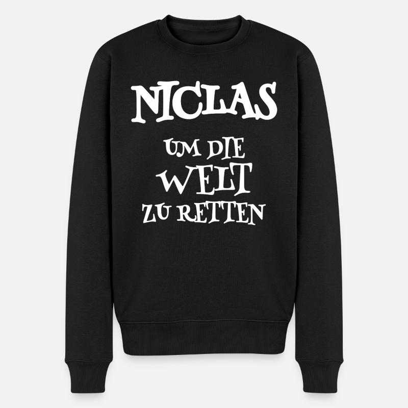 Sauveteur Niclas - Pull Premium bio Homme - noir